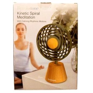 Brookstone Kinetic Spiral Meditation Zen Decor with Calming Rhythmic Motions